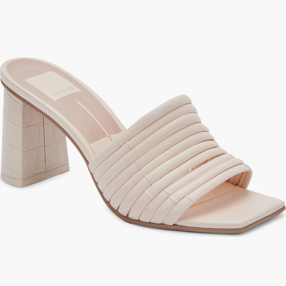 Dolce Vita Priana Heeled Sandal - Cream Stella - Women's Heeled Sandals